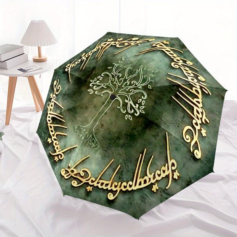 The Lord of the Rings Automatic Folding Umbrella, Self-Opening/ Closing, Durable Windproof Travel Umbrella for Outdoor Adventures a0826034