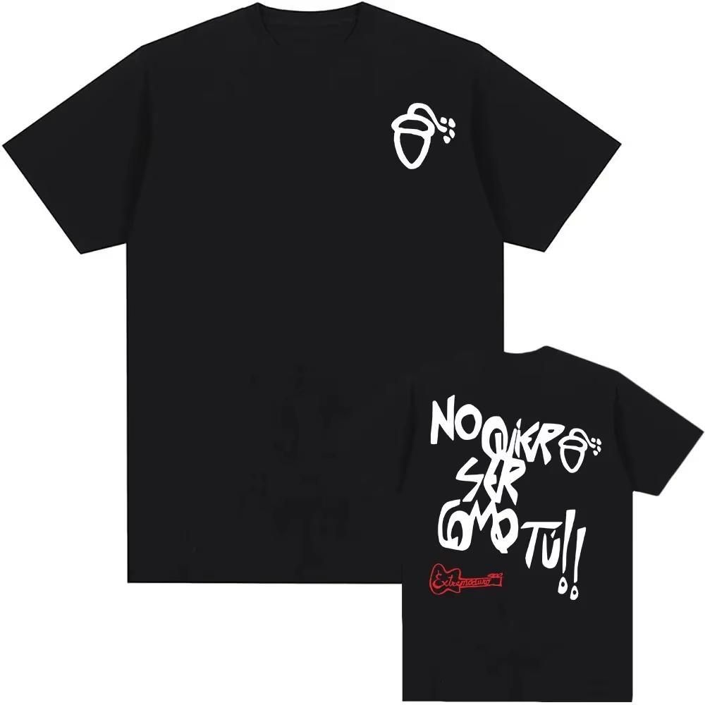 2026 Summer Bestseller Oneck Extremoduro Rock Band Print Tshirt Short Sleeve Unisex Streetwear Hip Hop Male Tshirts