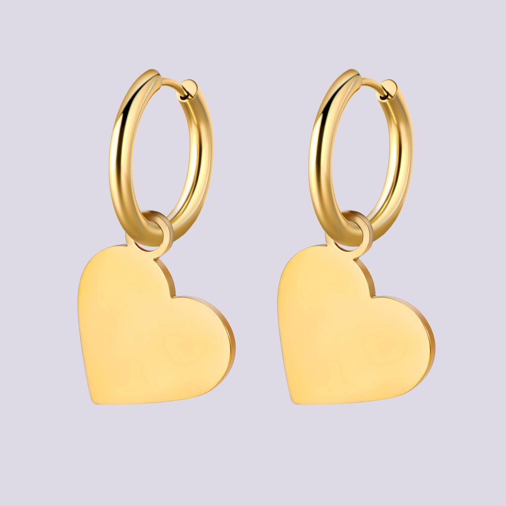 Niedliche Hängeohrringe mit Blumen für Frauen Trendige goldfarbene Edelstahl-Ohrringe Neu im Sortiment Party-Hochzeitsschmuck Geschenk