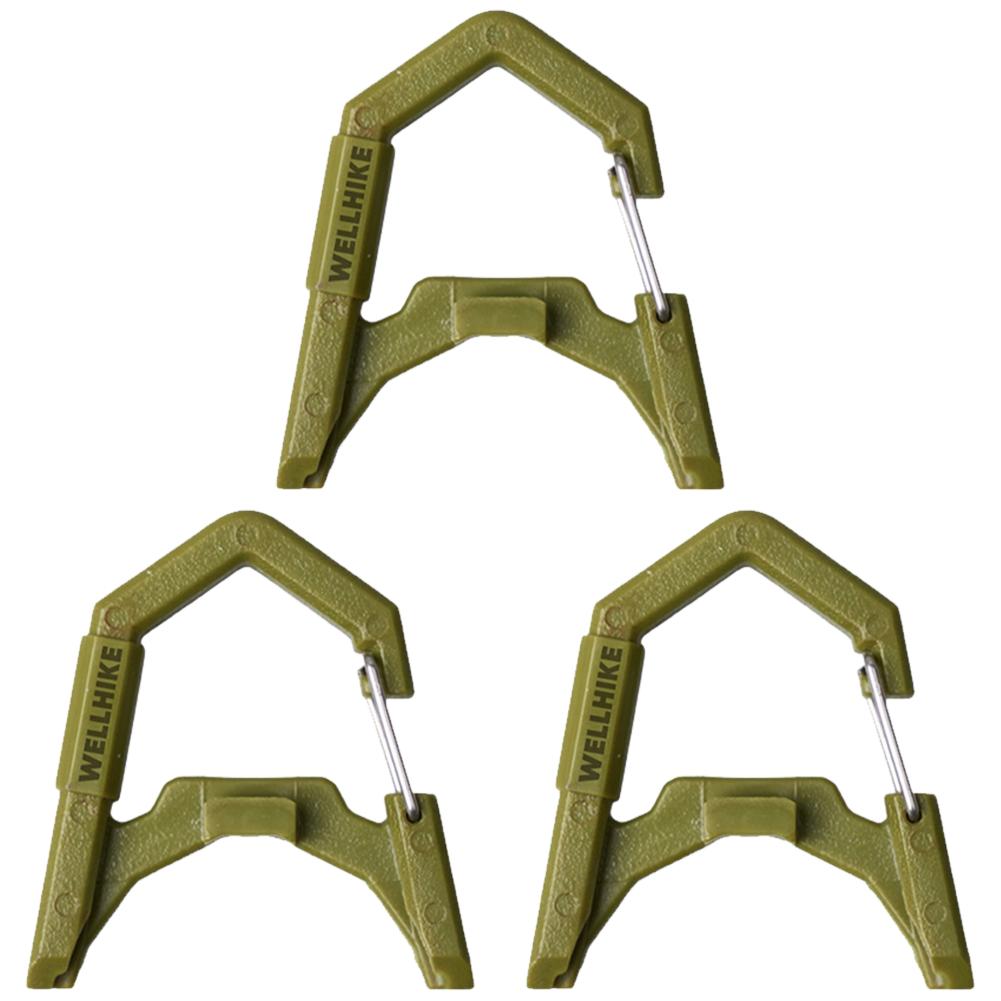 

GZ Lamp Carabiner ABS GZ Light Hanger for Outdoor Camping Fishing ( Green) DE