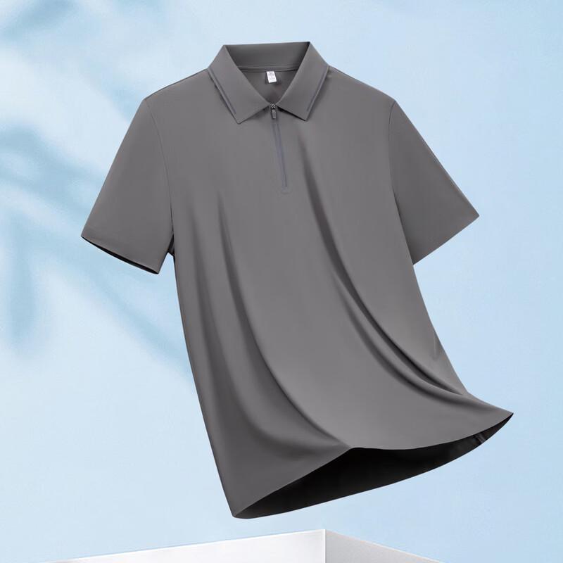 YUZHAOLIN Men's Summer Quick-Dry Loose Fit Polo Shirt