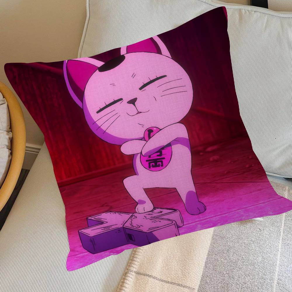 Anime T-Turbo Granny Cat Pillow Gift Home Office Decoration Bedroom Sofa Car Cushion Cover Case 45X45