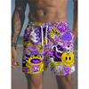 Men'S Plus Size Hawaiian Beach Shorts | Bright Cartoon and Abstract Patterns