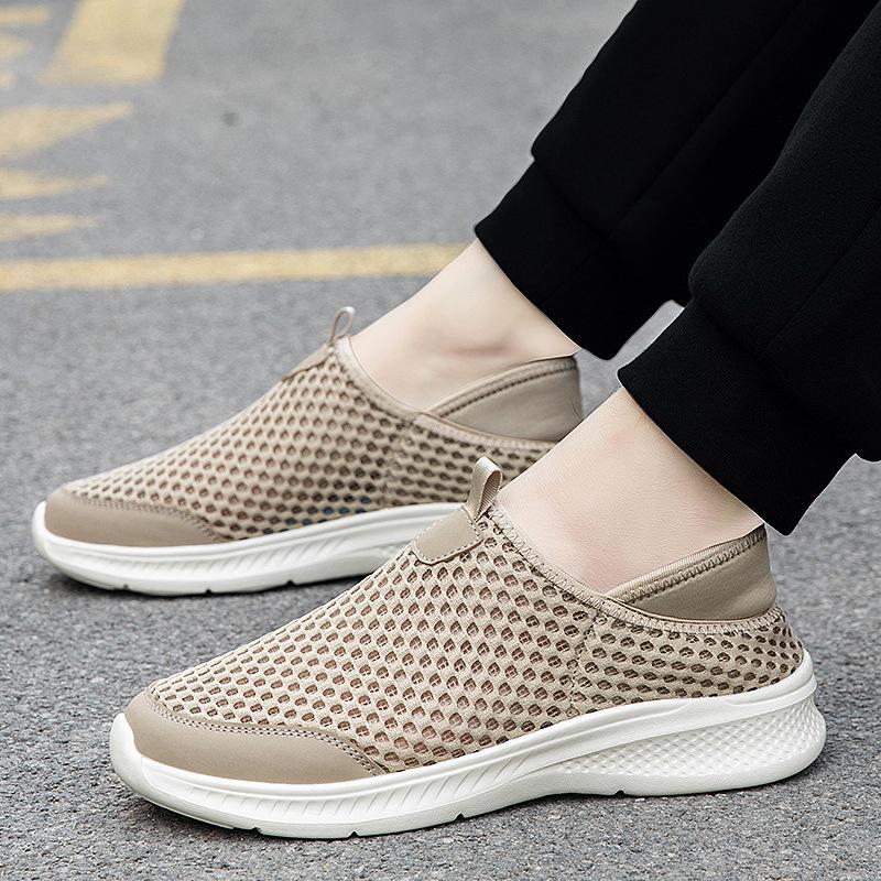 Lightweight summer new breathable mesh hole big mesh casual shoes walking
