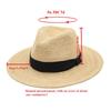 Summer Natural Raffia Jazz Top Sun Hats Women High-Quality Double-Deck Straw Hat Unisex Beach Sun Protection Sunshade Panama Hat