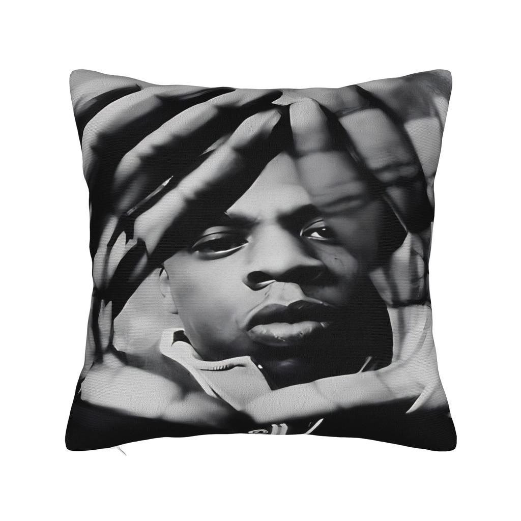 Rapper Cartoon J-Jays Z Pillowcases  Vintage Pillow Case For Sofa Car Home Decor Comfy Pillow Cover