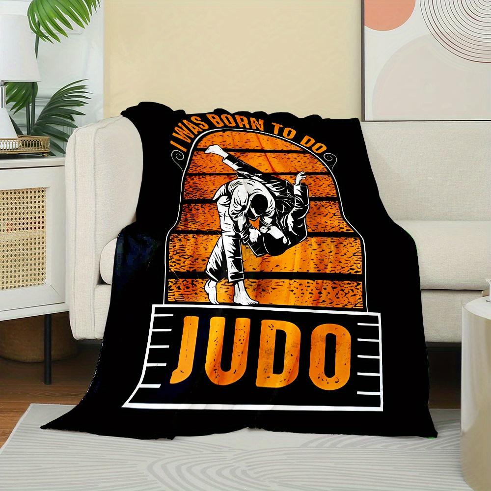 Judo Sport Athlete Bowing Print Four Seasons Universal Small Cover Blanket