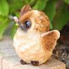 Mo02 Owl Owl Resin Birthday Perfect Present Wings [Devalier] Ornament, Gift, Present, (Earth B)