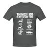 Things I Do In My Spare Time Deers Breathable Tshirt Casual And Relaxed Trendy And Personalized Tees