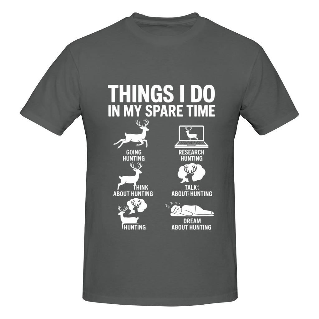 Things I Do In My Spare Time Deers Breathable Tshirt Casual And Relaxed Trendy And Personalized Tees