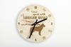 Siberian Husky, Chukcha - clock with dog, wooden clock with engraving, personalised clock by Art-Dog