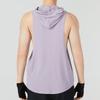 Under Armour Project Rock Show Your Work Solid Logo Sports Casual Hooded Knit Running Fitness Vest Men Vest Lavender 1373577-554
