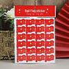 Five-Star Red Flag Face and Decoration Stickers - Small Adhesive National Flags for Events and Atmosphere