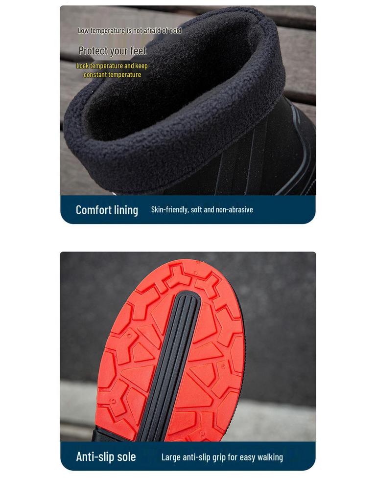 Stylish Women's Transparent Non-Slip Rain Boots - Short Rubber Jelly Shoes