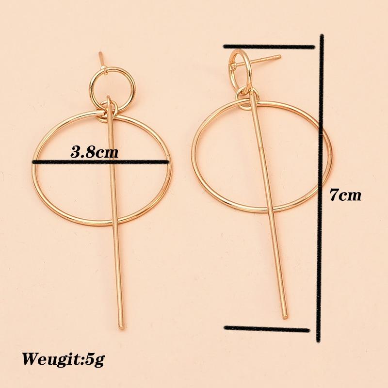 Fashion Simple Round Circle Geometric Earrings For Women