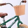 4pcs/Set PE Rattan Wicker Bicycle Front Basket+Bell+Tassel+Stickers Adjustable Handwoven Kid Adult Bike Handlebar Accessories