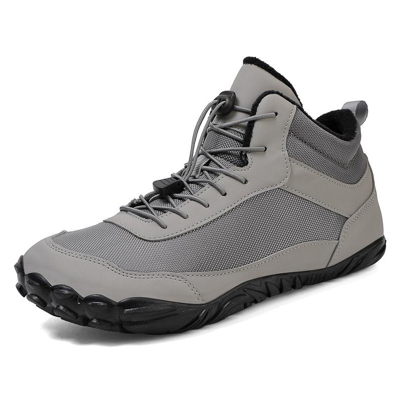 Men's and Women's Waterproof Five-Finger Snow Boots with Velvet Lining for Autumn and Winter Mountaineering