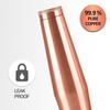 Copper Crown 1100 Bottle, 1090 ml,100% Pure Copper, BPA Free Water Bottle, Leak Proof, Office Bottle, Boosts Immunity