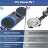 Universal Motorhome Boat Car Roof Mounting Bracket Magnetic Base Rustproof Metal Construction Tilted Water Drainage System