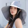 Sun protection bucket hat women's summer outdoor UV protection sun hat big brim sun hat neck protection shawl sun protection hat