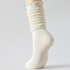 1 Pair Women Non Slip Yoga Socks High Elastic Slouch Crew Socks Silicone Grip Fitness Pilates Socks