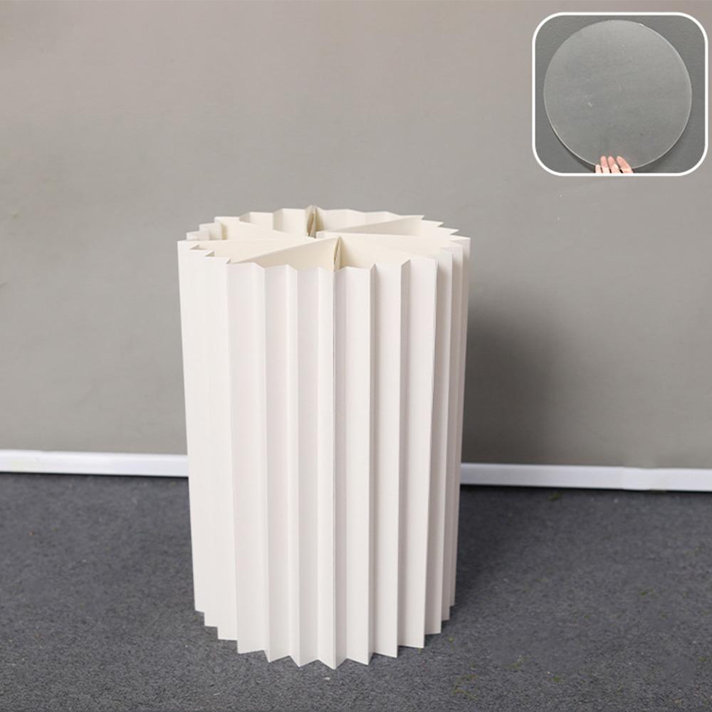 Paper Cylinder Display Stand Foldable Table Columns Roman Column Flower Stand  Wedding Party
