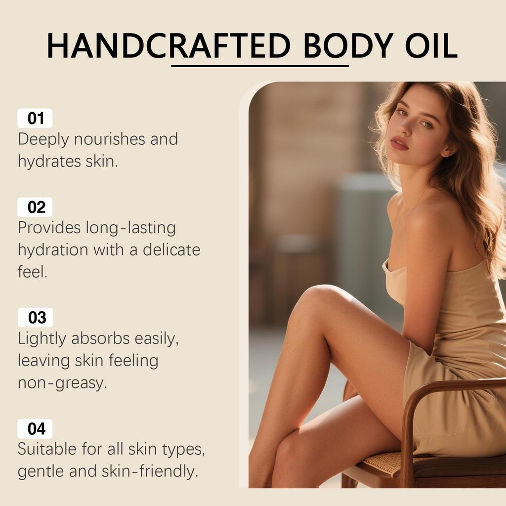 OCEAURA Coconut Body Oil for Hydrated, Soft, and Smooth Skin.