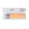 White Steel Carving Knife Four Piece Set Wood Carving Tools For Rubber Stamp(No.4 Suit)