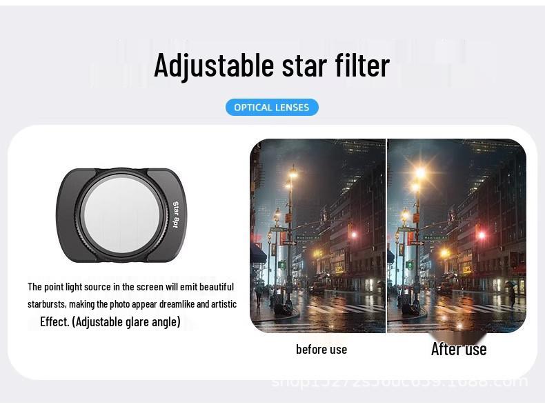 DJI Pocket 3 Filter Set: UV, CPL Polarizing, ND Neutral Density, OSMO Magnetic Wide-Angle Filters