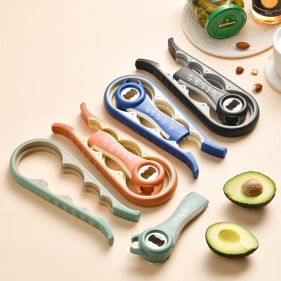 Multifunktions-Dosenöffner, Bierflaschenöffner, Kunststoff, 4-in-1, rutschfester Kapselöffner, Weinflaschenöffner