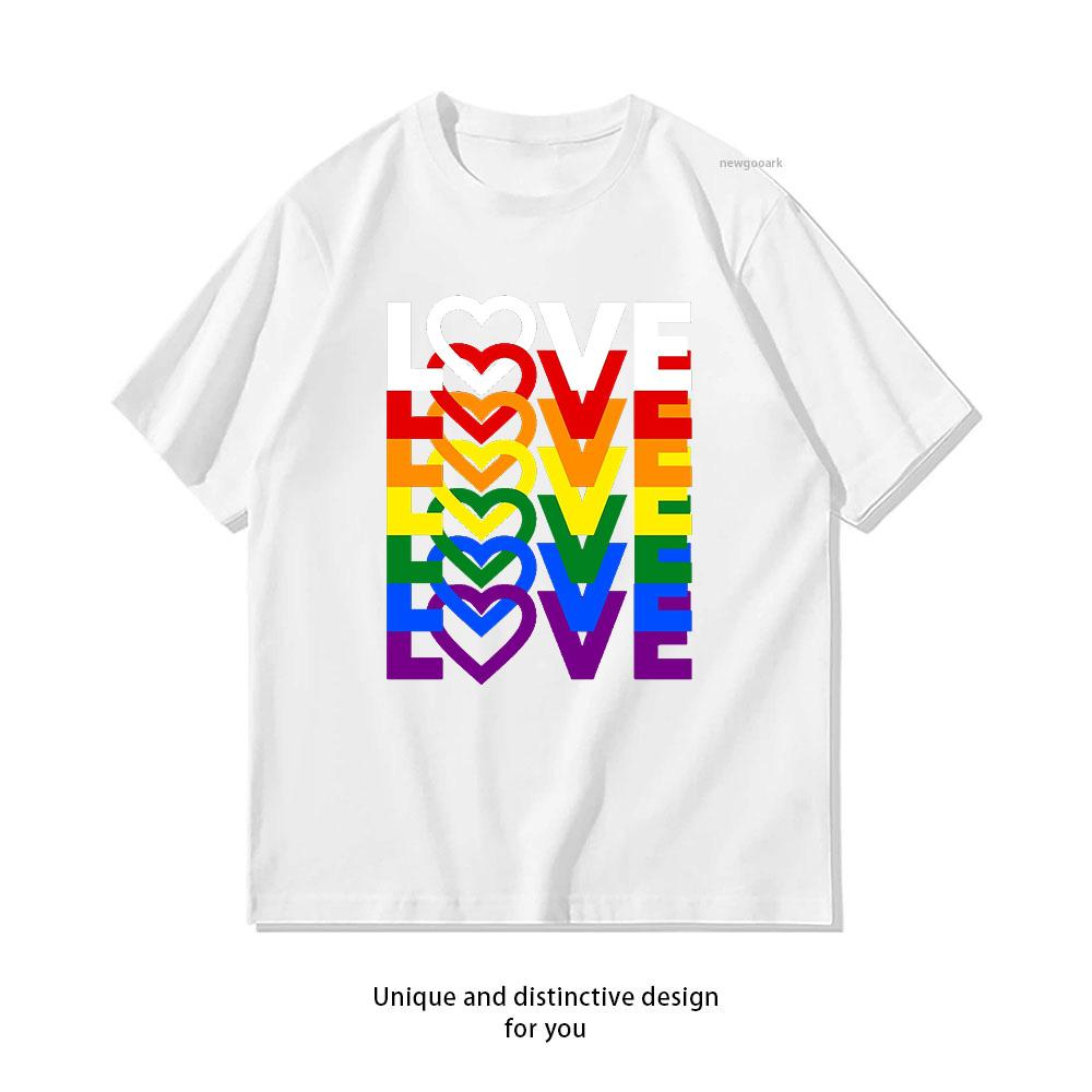 The Word Called Love tshirt Adult Unisex Casual cotton printed t shirts homosexual streetwear camisetas Shortsleev Retro