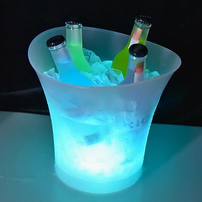 5L High Capacity LED Light Lamp ICE Bucket Curve Design Automatic Color Changing Battery Powered Operated IP65 Water