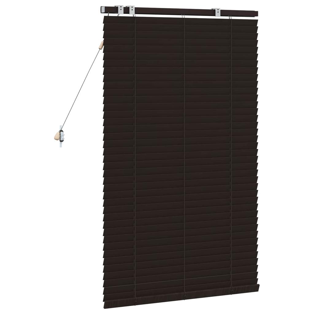 Blinds Dark Brown 80 x 130 cm 35 mm Solid Paulownia Wood
