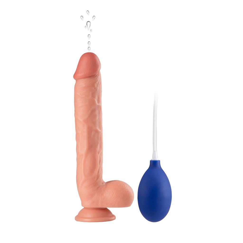 DILDO Realista con Spray de Agua Vagina Anal Punto G Masturbación Juguetes Sexuales para Adultos