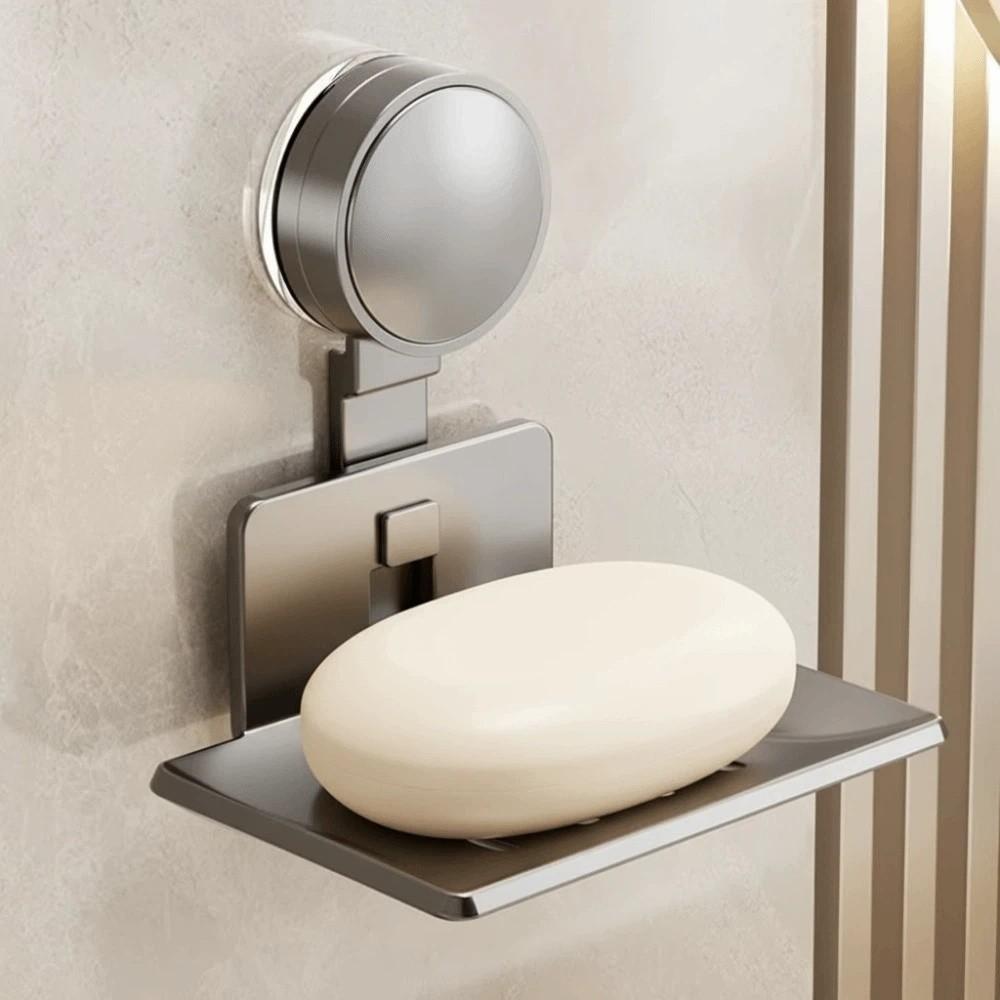 Suction Cup Soap Sponge Holder No Punch Soap Tray Portable Soap Dish for Shower for Bathroom