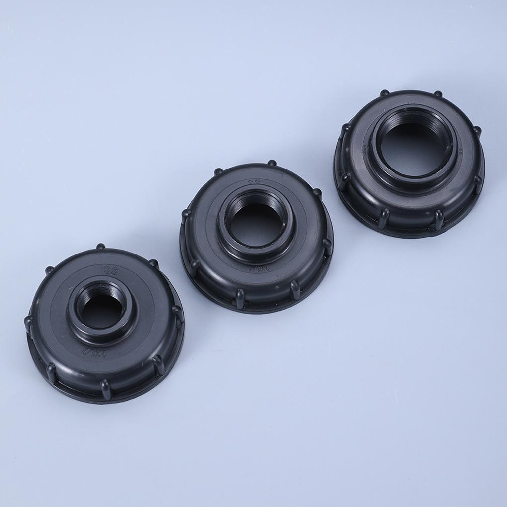 Praktický adaptér pro IBC nádrž Snadná instalace PP plastový konektor pro IBC nádrž na vodu Adaptér ventilu pro IBC nádrž Bezpečný, Černý, 1/2mm