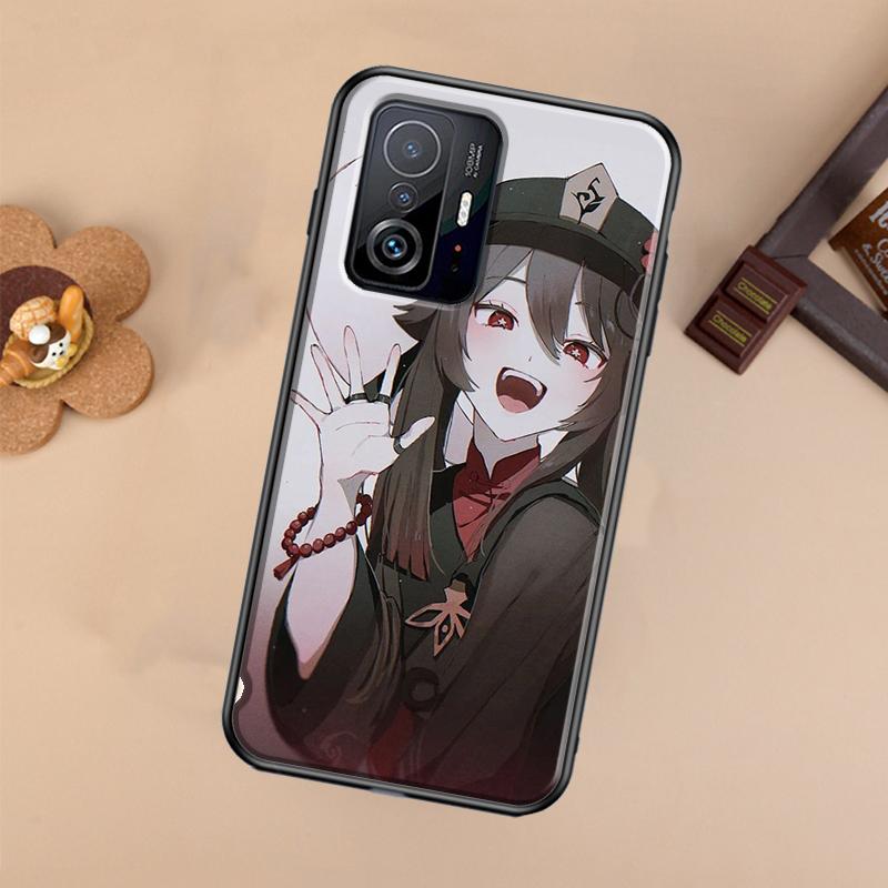 Hu Tao Genshin Impact Cartoon Case For Xiaomi POCO X7 X6 Pro X3 X5 M6 F3 F5 F6 Pro 11T 12T 13T 14T Pro 13 14 Ultra Cover