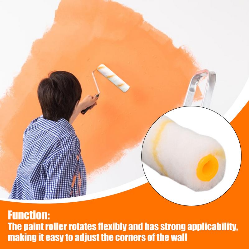 30 st Färgrollerborste Täta Borst Latex Färgroller För Målning Väggar Skåp Dörrar Staket Färgroller Praktiskt Verktyg