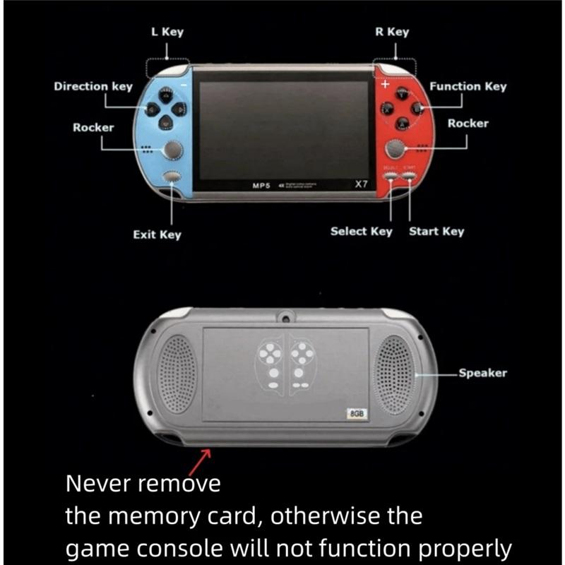 Consolă Portabilă Retro Jocuri cu 5000 de Jocuri Încorporate Consolă Portabilă Jocuri Audio Video Ieșire AV Cadou de Ziua de Naștere