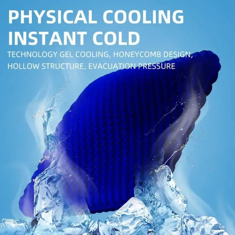 Almofada de assento de gel respirável de verão com design de favo de mel para alívio de pressão nas costas, dor no cóccix - cadeira de rodas para escritório em casa, cadeira de carros