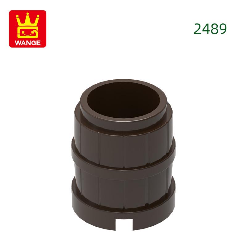 Non-Toxic 69Pcs/Lot No.2489 Container Barrel 2 X 2 X 2 Block Moc Color Accessories Compatible With Brick Diy Children'S Toy Assembly Parts
