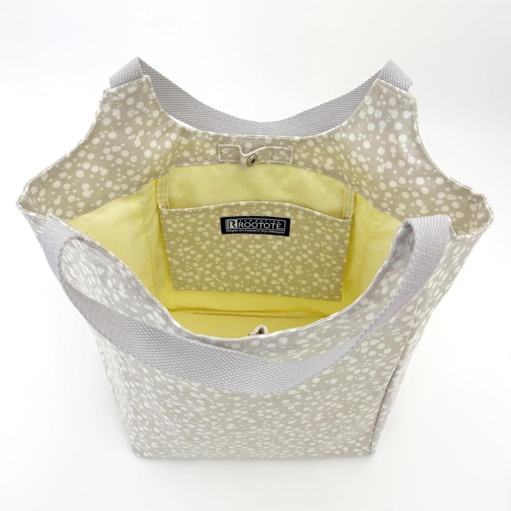 1103 Shoulder Ladies Vertical Tote Bag EU Round [Rootote] Laminate-J (01 Ripples)