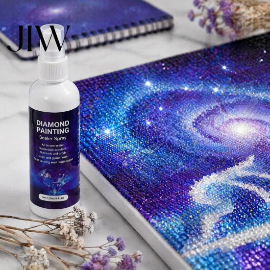 Künstlerisches Versiegelungsspray Diamond Art Sealer Spray, Schnelltrocknender Permanenter Transparenter Schutzkleber, Verbessert den Glanz Fixativ für Malerei für DIY