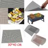 Bbq 5pcs Grill Mesh Nonstick Mat Reusable Sheet Heat Resistant Baking Cooking