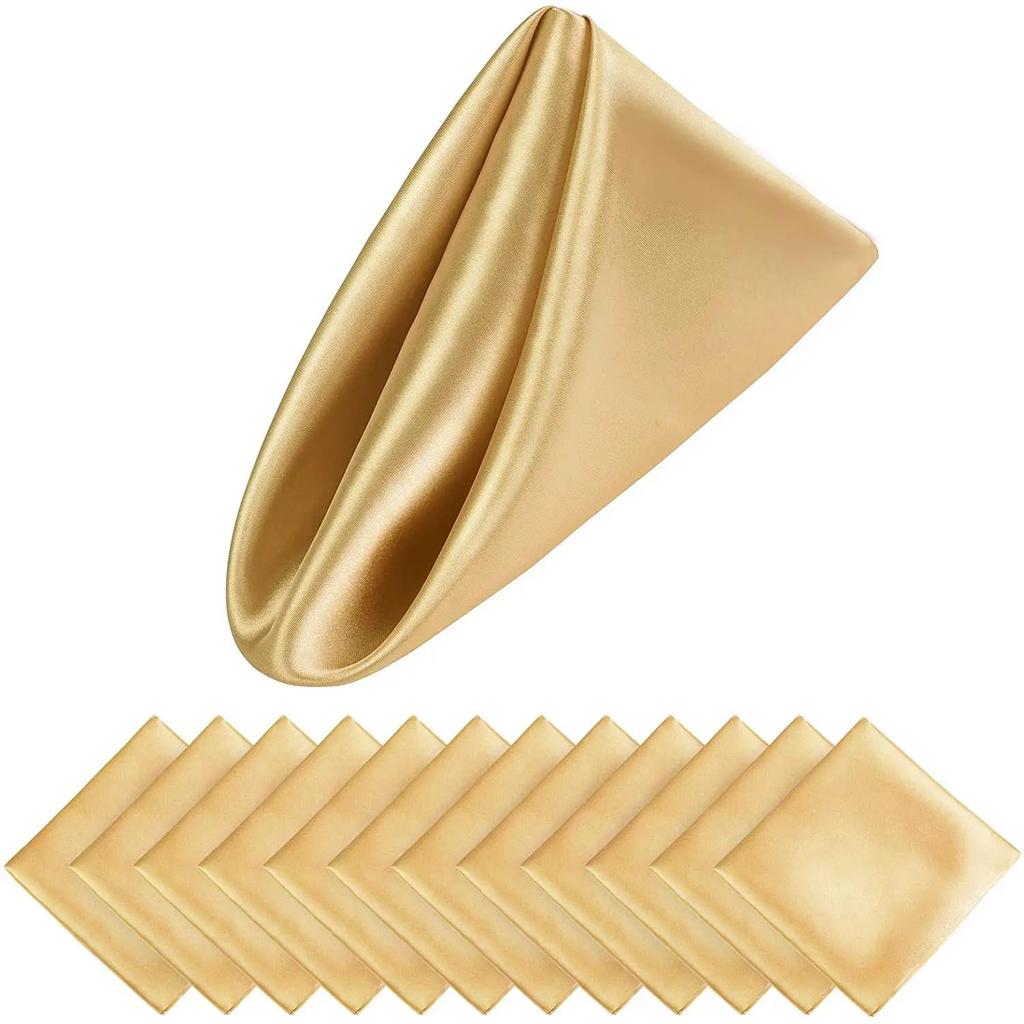 24 buc 30 * 30 cm Batistă cina petrecere Hotel șervețele de masă din satin Decorare nuntă romantică Rechizite lavabile pentru restaurante Pânză