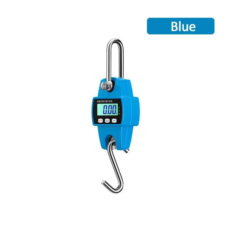 300kg Electronic Stainless Steel Hook Hanging Scale Kg/Lb/N Portable High Precision Crane Scale LCD Digital Industrial Scales