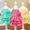 New Spring and Summer Pet Dog Princess Dress Thin Bichon Frise Small Dog Clothing Cat Clothes Cat