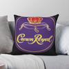 Crown Royal Whisky Quadratische Kissenhülle Polyester Leinen Samtmuster Reißverschluss Dekoration Auto Kissenbezug