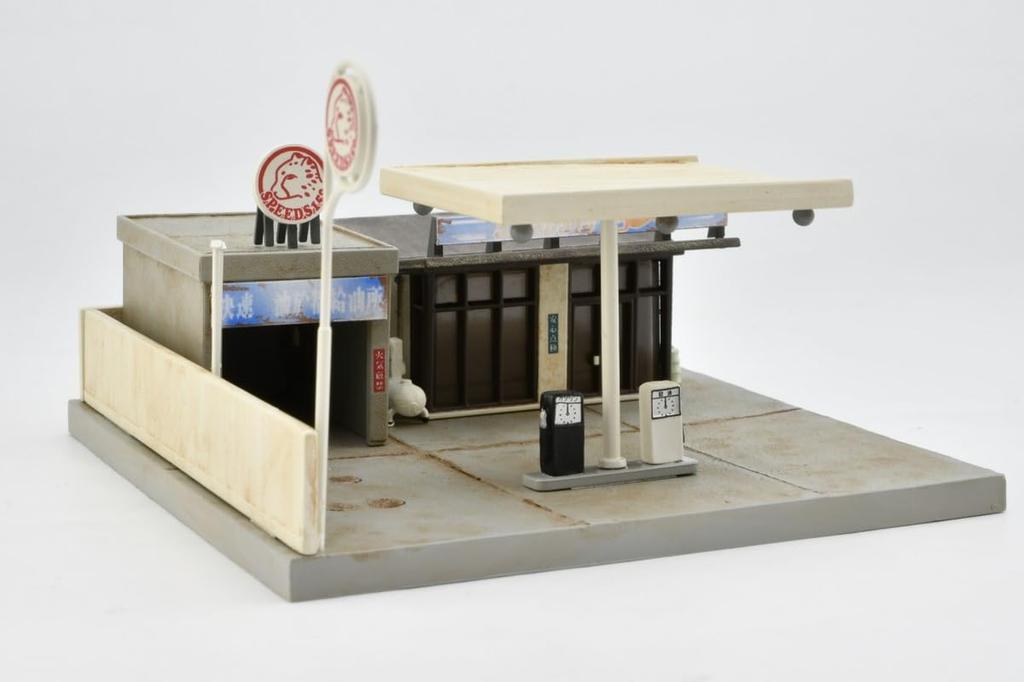 TOMYTEC Building Collection 184 Closed Gas Station B Diorama Supplies