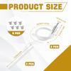 2 Sets Brake Bleeder Hose, Motorcycle Hydraulic Brake Fluid Bleeder Replacement Hose with Clip, One Way Check Valve Tube Bleeding Tool Kit Universal